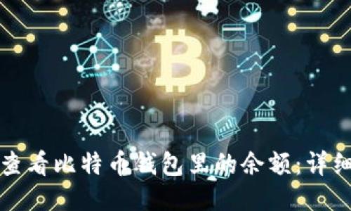如何查看比特币钱包里的余额：详细指南