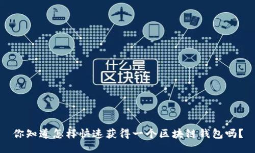 你知道怎样快速获得一个区块链钱包吗？